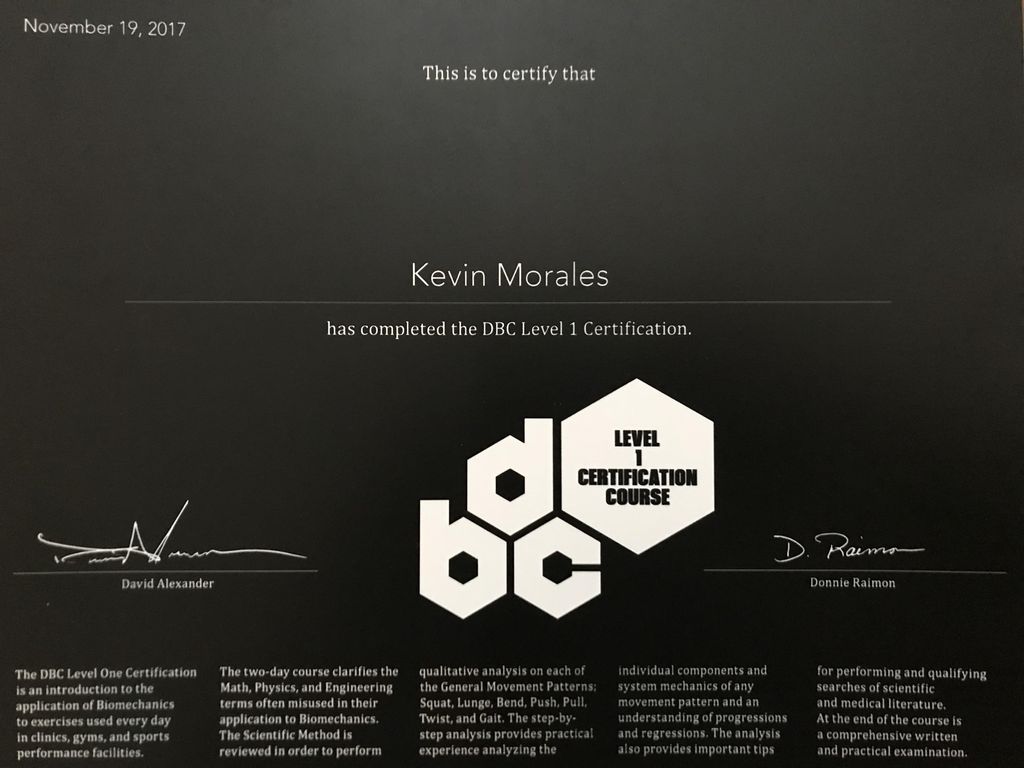 Biomechanics Certification