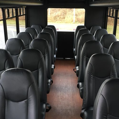 Executive Mini Coach Bus seats 25, has a DVD playe