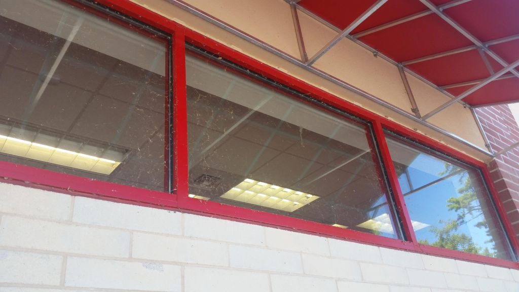 window cleaning BEFORE
