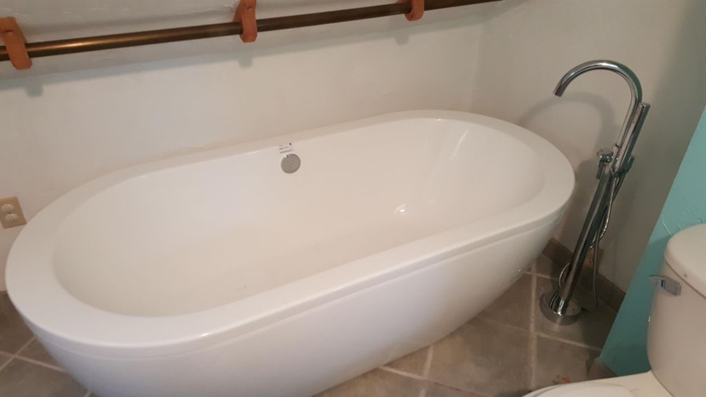 2nd floor Stand alone bathtub. 