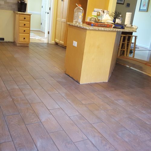 nothing like a tile kitchen floor