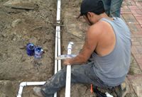 Installing a irrigation system