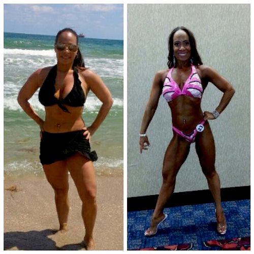 Nicole transforms he physique through weight train