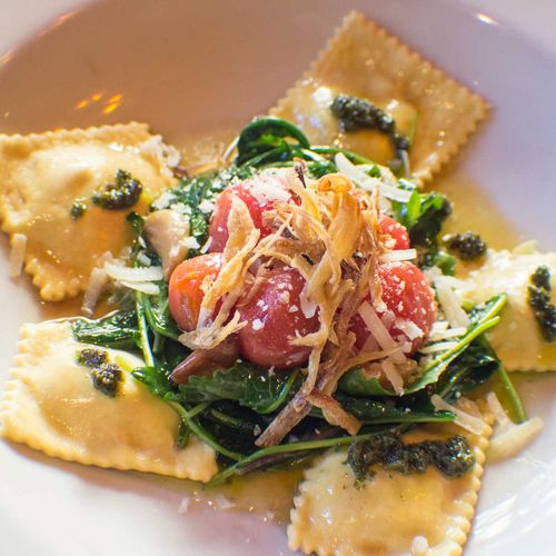 Delicious Beet Ravioli from our new menu