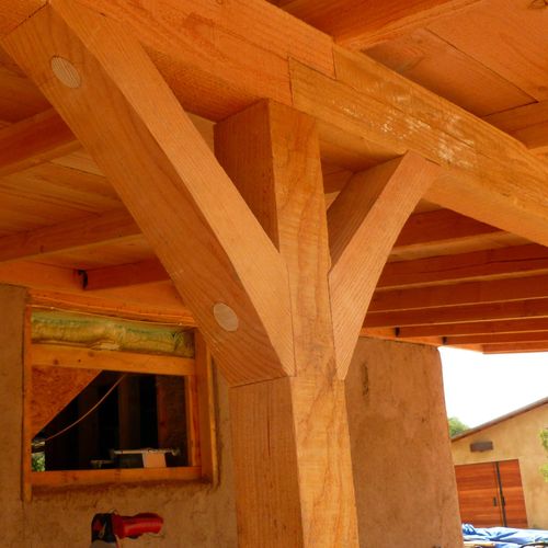 Post to beam detail - porch overhang- Carpenter Os