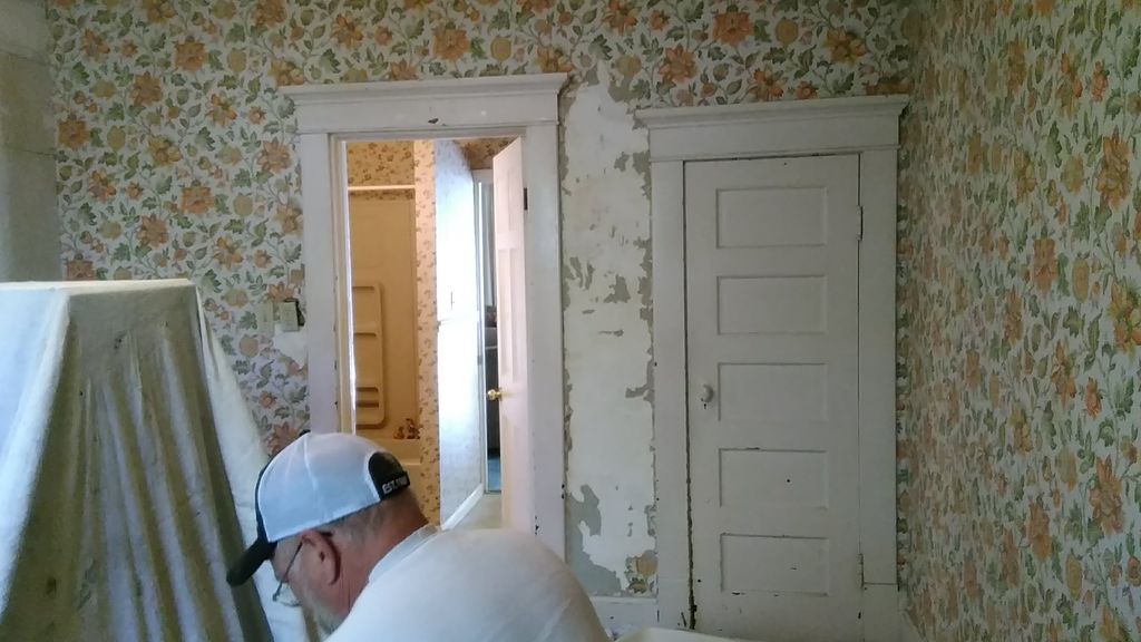 before wallpaper removal an drywall skim coat