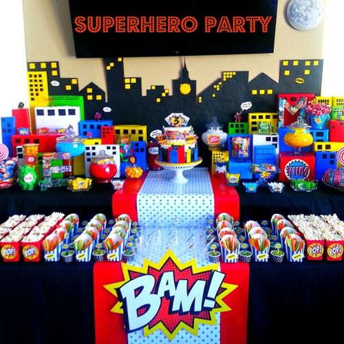 Super Hero Comic Themed Party