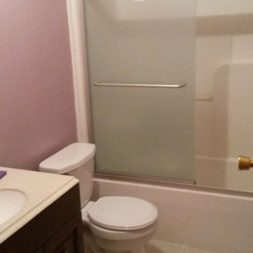 Water Damage: Repaired 
After: Bathroom Renovation