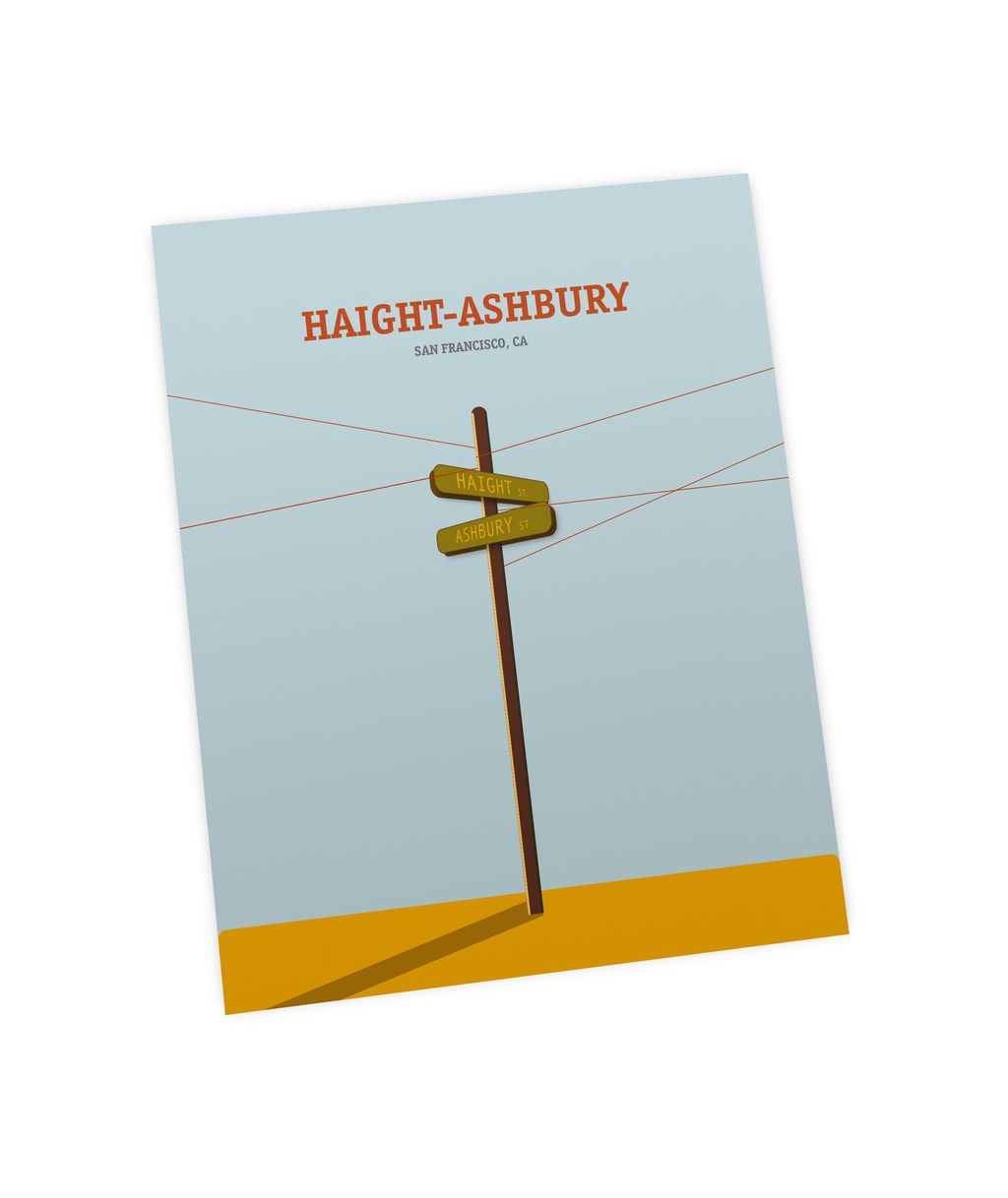 This Haight Street poster is part of a series of p