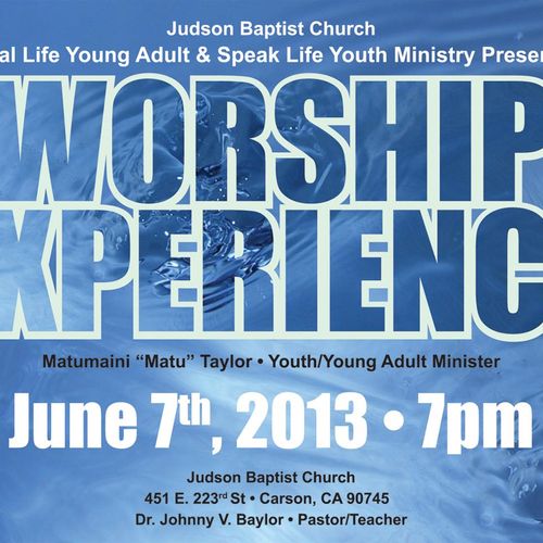 Event Flyer - Judson Baptist Church