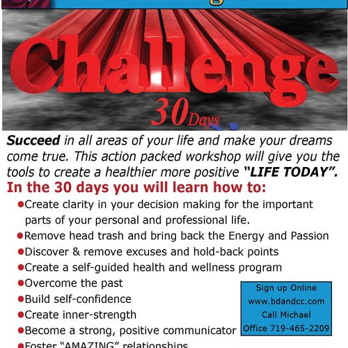 Michael Grebas 30 day Challenge Workshop Sheet
