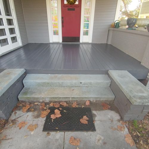Steps and porch