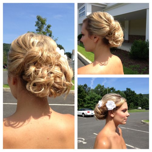 Bridal updo by Erica