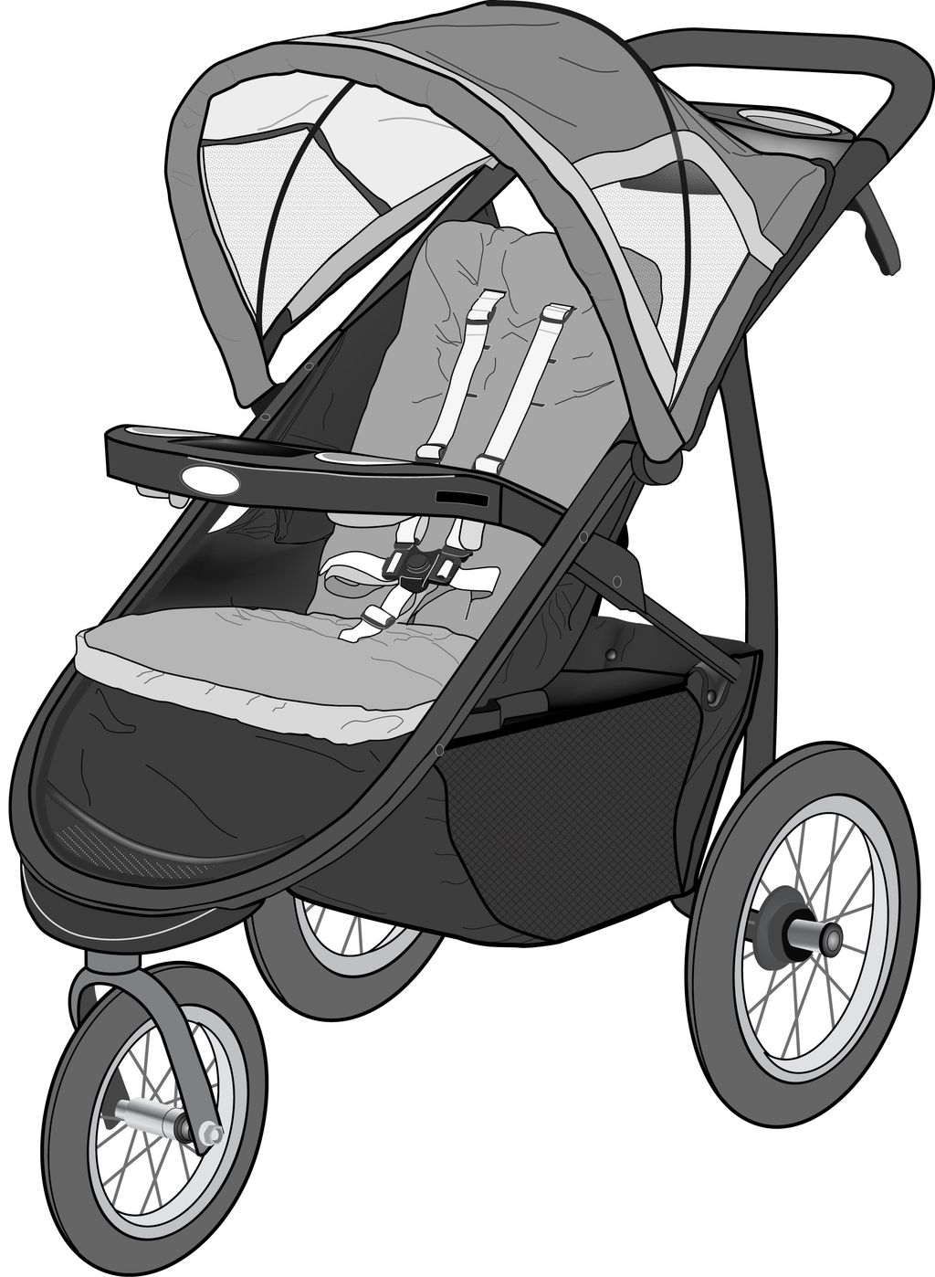 Technical Drawing. Designed for Graco.