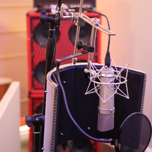 One of our Mics, (U87) ready for vocals!