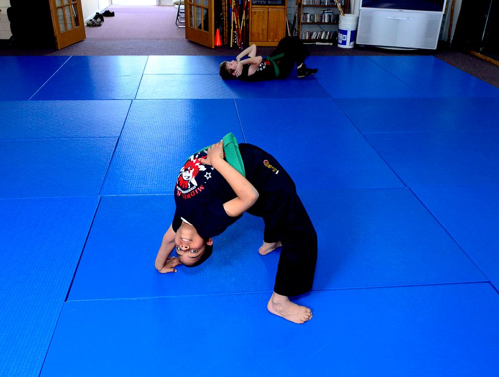 Flexibility training in our Kids class.