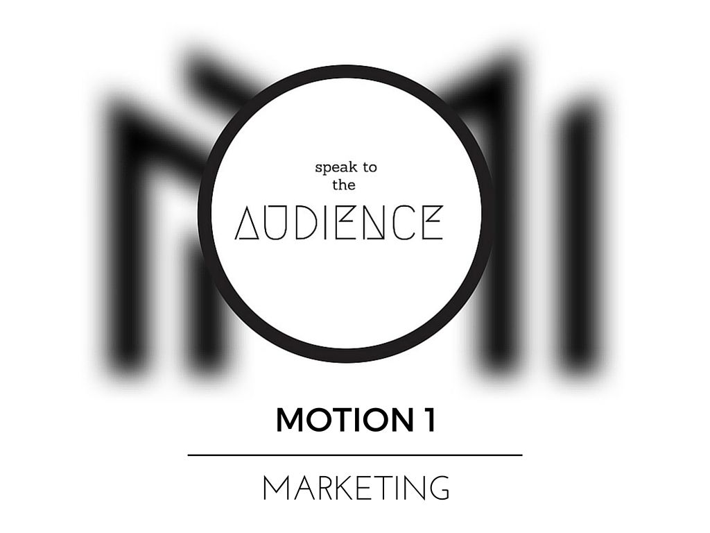 Speak to the Audience