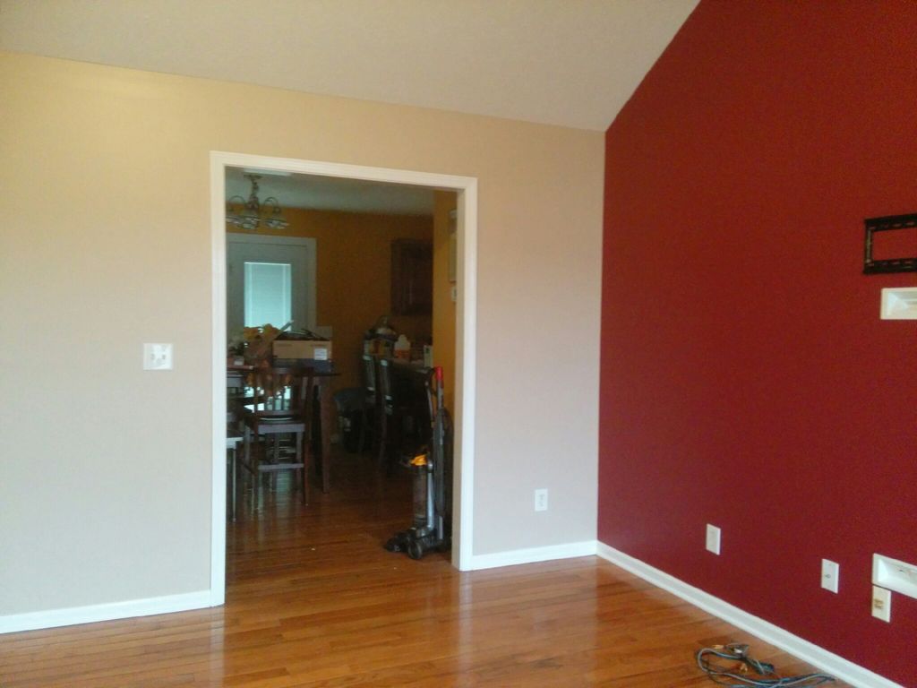 repainted ceiling and walls .... after picture