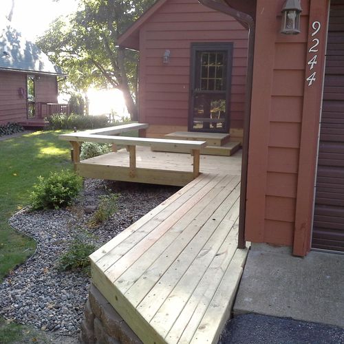 New Enrty Deck and Walkway.