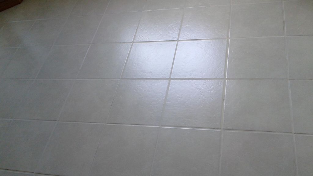 Beige Tile with White Tile After Service