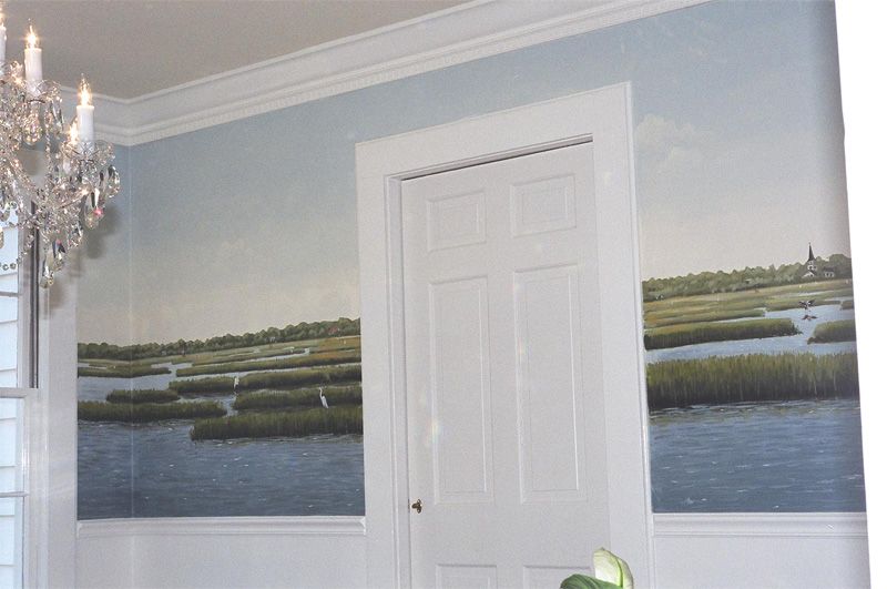 Mural In Dining Room, Decor in Progress