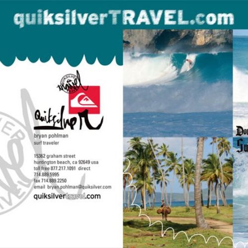 Design: QuickSilver Travel DVD cover graphics.