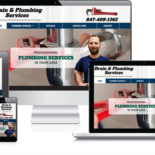 A fully custom website design and build for DPS plumbing company in Chicago area.