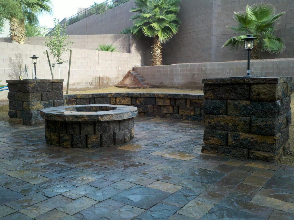Firepit, Seating, Paver Patio