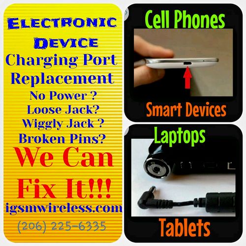 Charging Port Replacement Service for all devices;