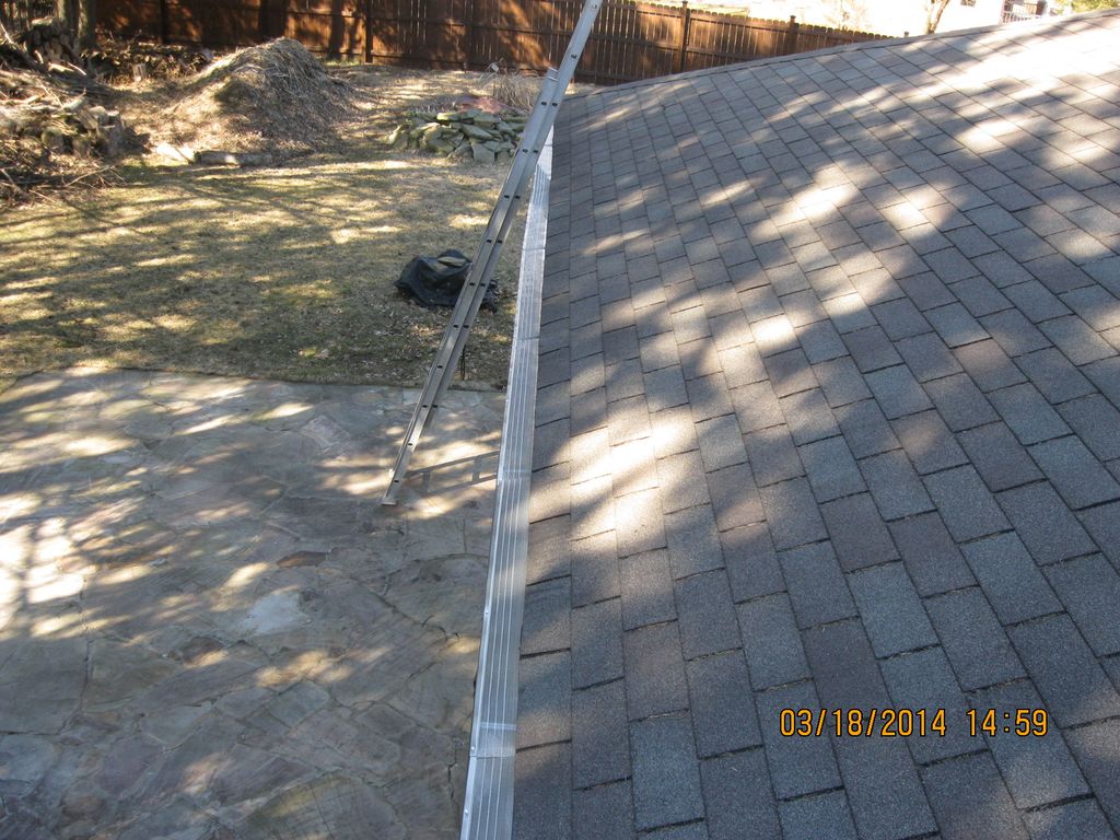 No more leaves in this gutter!