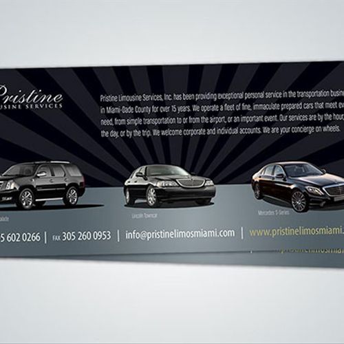 Limousine company: Direct mail / postcard-flyer de