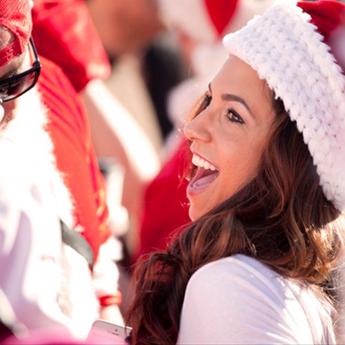 Face in the crowd at Santacon 2013