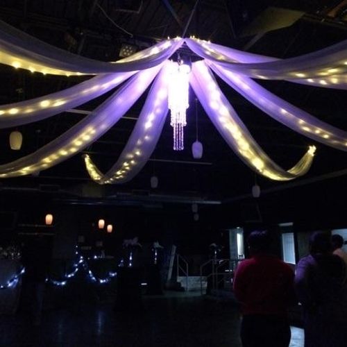 Ceiling Draping at Club Space