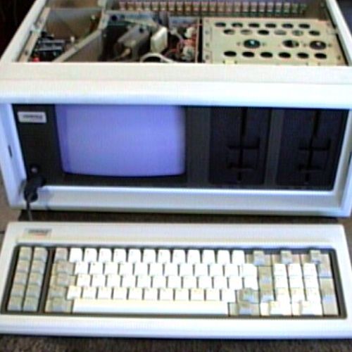 The old Compaq PC with no hard drive.
