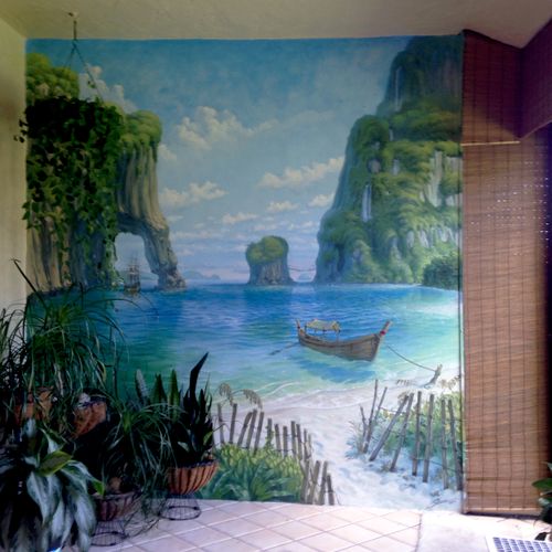 Patio mural