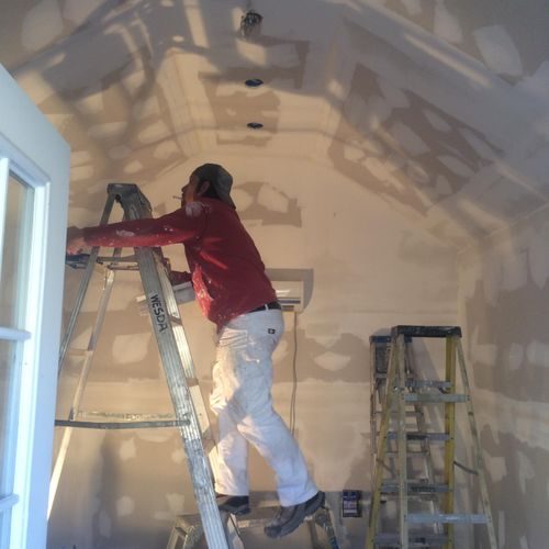Prep for home addition painting