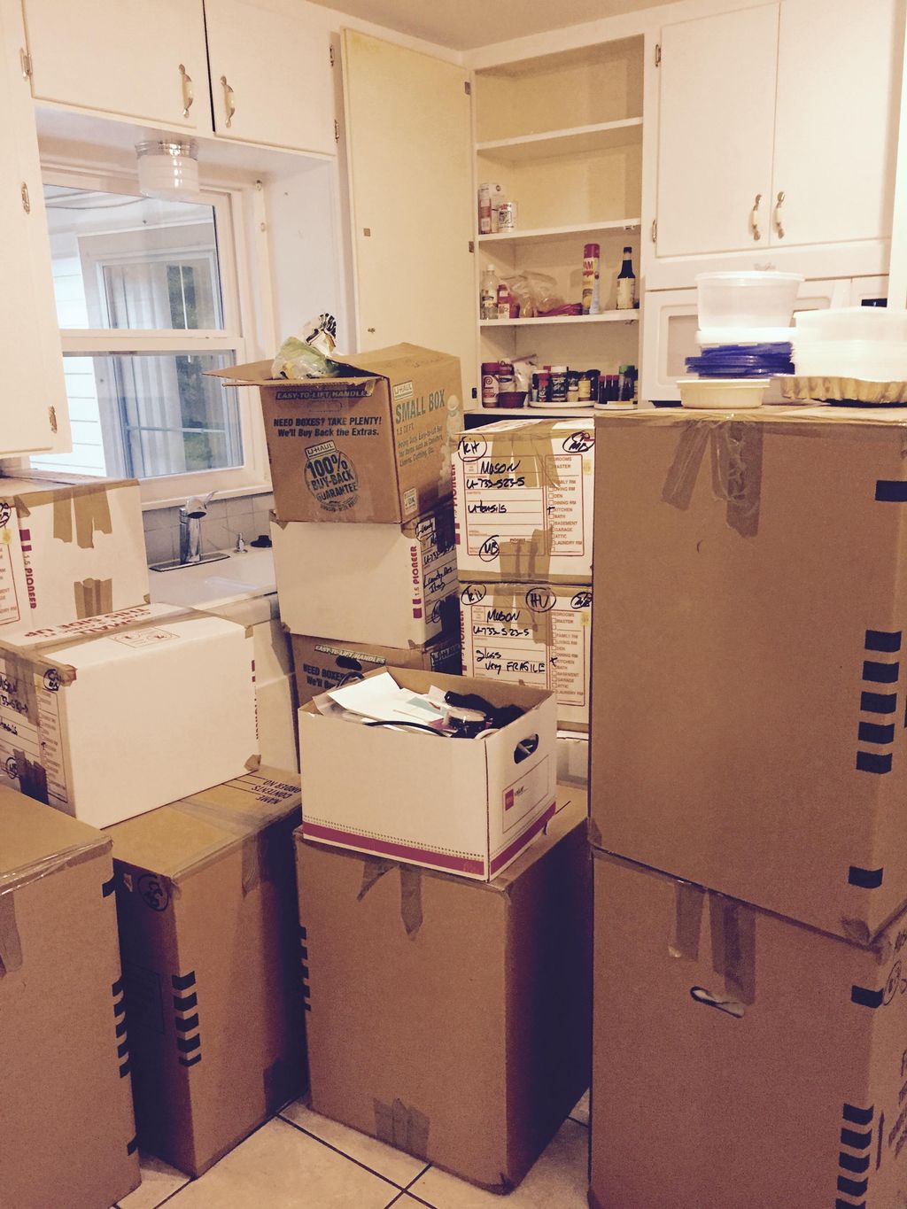 Before kitchen unpack/organization