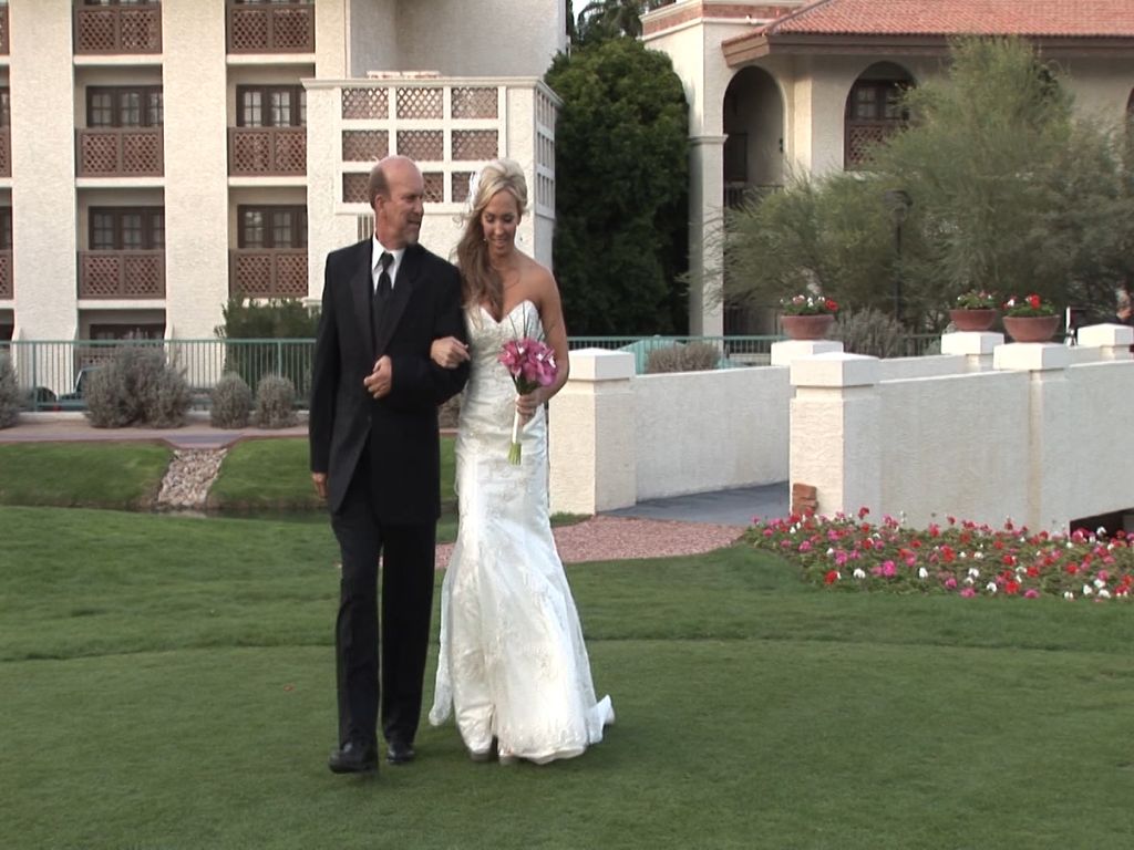 Chelsea and Dad 2012 at the Arizona Grand Resort