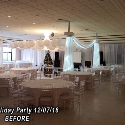 Large events with decor and lighting