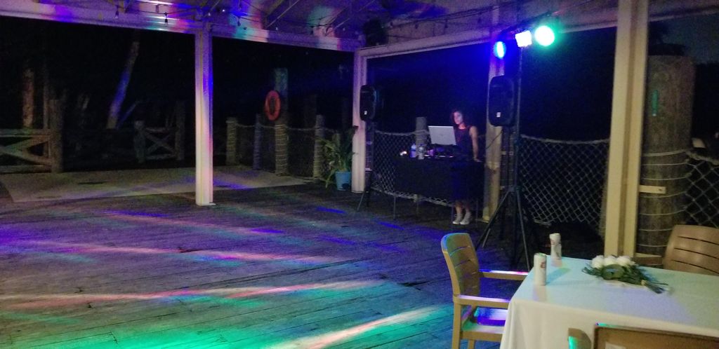 A shot of my setup at night.