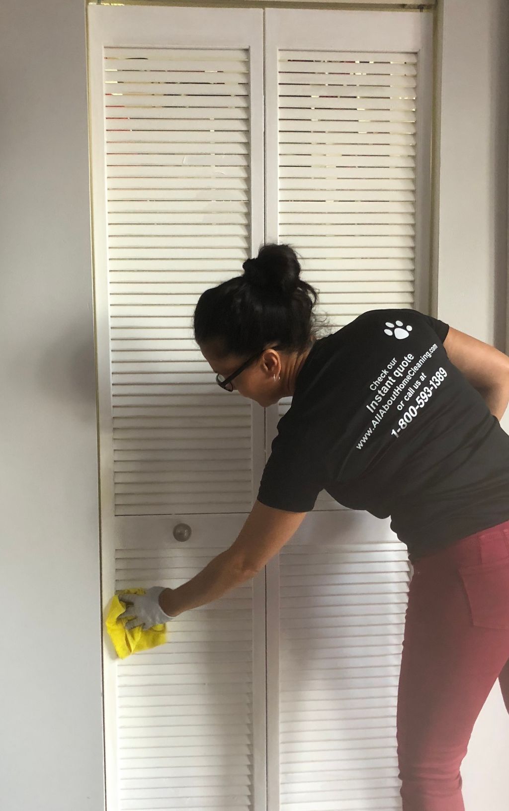 We clean the wood-work