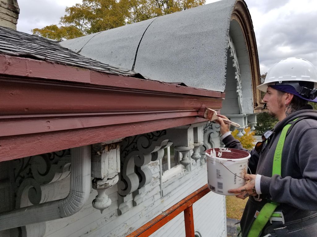 24 Broad Street Cornice Restoration Complete