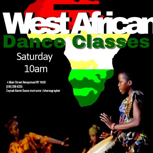 Traditional African Dance Classes taugh daily.