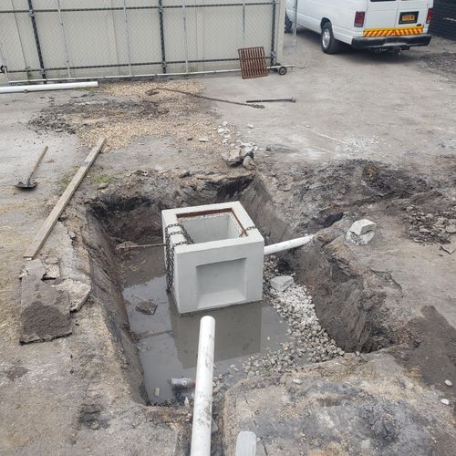 box drain basin installation 