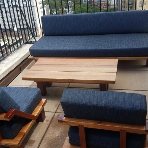 Mahogany outdoor furniture
