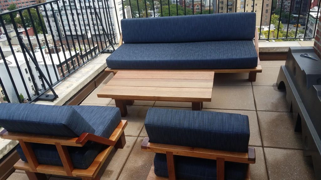 Mahogany outdoor furniture