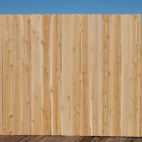 Standard Cedar Fence w/6" pickets