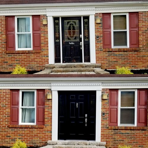 replace entry door with sidelites