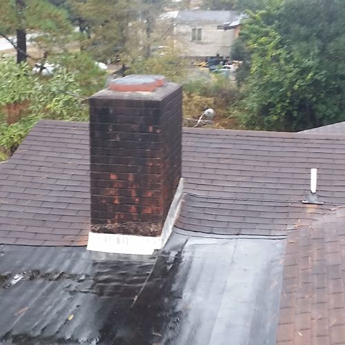 Before Picture of Chimney and flat