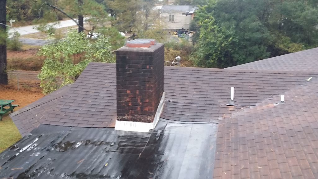 Before Picture of Chimney and flat